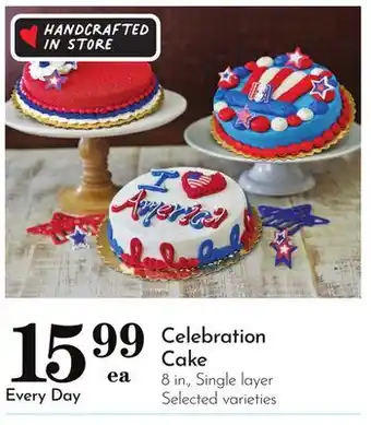Pavilions Celebration Cake offer