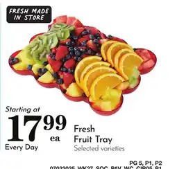 Pavilions Fresh Fruit Tray offer