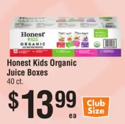 Smart & Final Honest Kids Organic Juice Boxes offer
