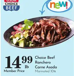 Pavilions Choice Beef Ranchero Carne Asada offer