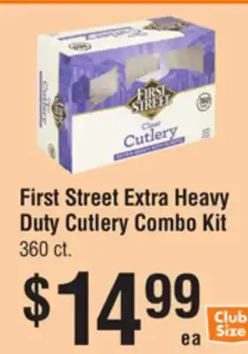 Smart & Final First Street Extra Heavy Duty Cutlery Combo Kit offer