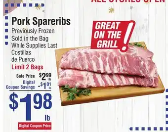 Smart & Final Pork Spareribs offer