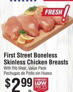 Smart & Final First Street Boneless Skinless Chicken Breasts offer