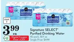 Pavilions Signature SELECT Purified Drinking Water offer