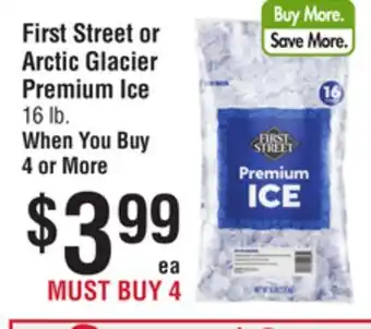 Smart & Final First Street or Arctic Glacier Premium Ice offer
