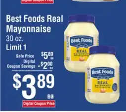 Smart & Final Best Foods Real Mayonnaise offer