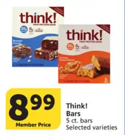 Pavilions Think! Bars offer