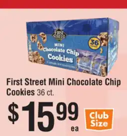 Smart & Final First Street Mini Chocolate Chip Cookies offer