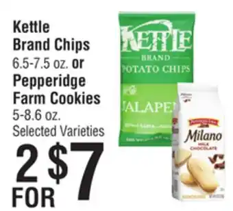 Smart & Final Kettle Brand Chips or Pepperidge Farm Cookies offer