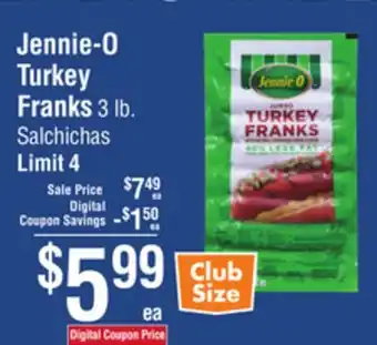 Smart & Final Jennie-O Turkey Franks offer