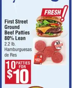Smart & Final First Street Ground Beef Patties offer