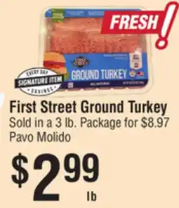 Smart & Final First Street Ground Turkey offer
