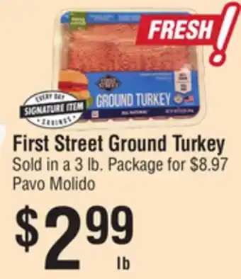 Smart & Final First Street Ground Turkey offer