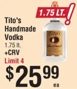 Smart & Final Tito's Handmade Vodka offer
