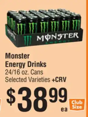 Smart & Final Monster Energy Drinks offer