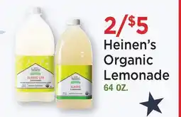 Heinen's Heinen's Organic Lemonade offer