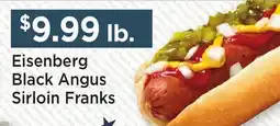 Heinen's Eisenberg Black Angus Sirloin Franks offer