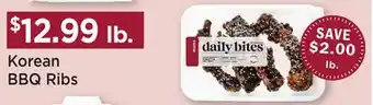 Heinen's Korean BBQ Ribs offer