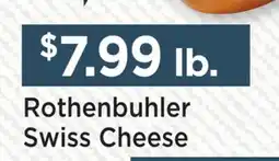 Heinen's Rothenbuhler Swiss Cheese offer