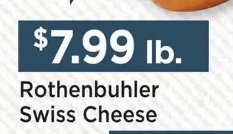 Heinen's Rothenbuhler Swiss Cheese offer