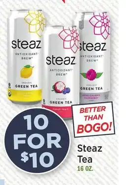 Heinen's Steaz Tea offer