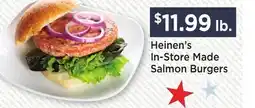 Heinen's Heinen's In-Store Made Salmon Burgers offer