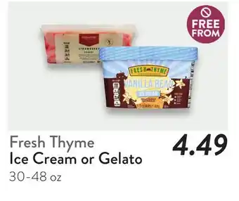 Fresh Thyme Fresh Thyme Ice Cream or Gelato offer