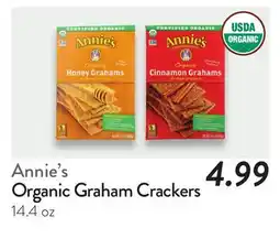 Fresh Thyme Annie's Organic Graham Crackers offer