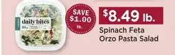 Heinen's Spinach Feta Orzo Pasta Salad offer