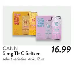 Fresh Thyme CANN 5 mg THC Seltzer offer