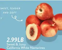 Fresh Thyme Sweet & Juicy California White Nectarines offer
