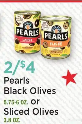 Heinen's Pearls Black Olives 5.75-6 OZ. or Sliced Olives 3.8 OZ offer