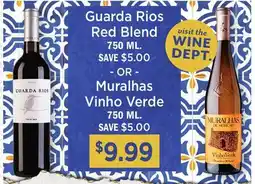 Heinen's Guarda Rios Red Blend, Muralhas Vinho Verde offer