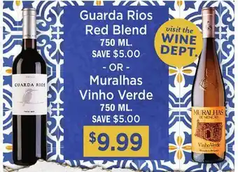 Heinen's Guarda Rios Red Blend, Muralhas Vinho Verde offer
