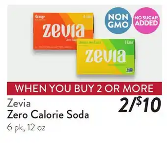 Fresh Thyme Zevia Zero Calorie Soda offer