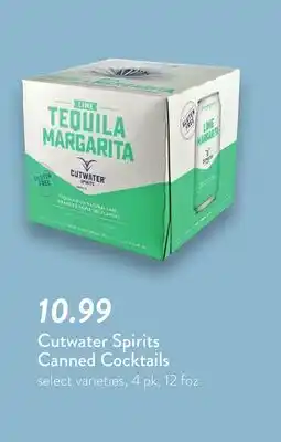 Fresh Thyme Cutwater Spirits Canned Cocktails offer
