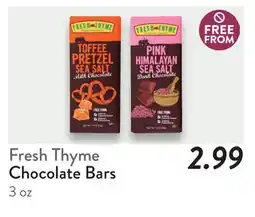 Fresh Thyme Fresh Thyme Chocolate Bars offer