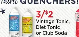 Heinen's Vintage Tonic, Diet Tonic or Club Soda Thirst Thirst offer