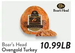 Fresh Thyme Boar's Head Ovengold Turkey offer