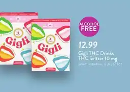 Fresh Thyme Gigli THC Drinks THC Seltzer 10 mg offer