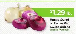 Heinen's Honey Sweet or Italian Red Sweet Onions offer