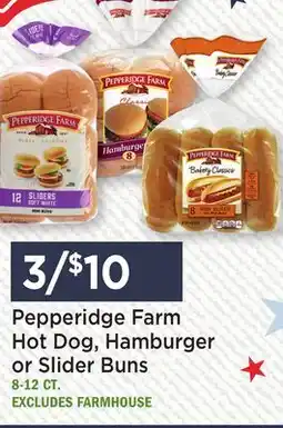 Heinen's Pepperidge Farm Hot Dog, Hamburger or Slider Buns offer