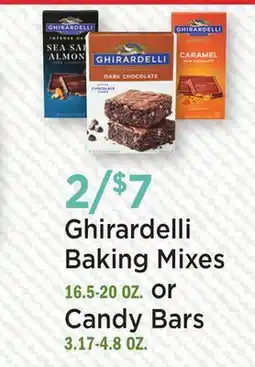 Heinen's Ghirardelli Baking Mixes 16.5-20 OZ. or Candy Bars 3.17-4.8 OZ offer