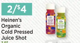 Heinen's Heinen's Organic Cold Pressed Juice Shot offer