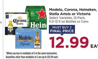 Food 4 Less Modelo, Corona, Heineken, Stella Artois or Victoria offer