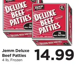 Food 4 Less Jemm Deluxe Beef Patties offer