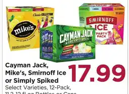 Food 4 Less Cayman Jack, Mike's, Smirnoff Ice or Simply Spiked offer