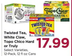 Food 4 Less Twisted Tea, White Claw, Topo Chico Hard or Truly offer