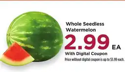 Food 4 Less Whole Seedless Watermelon offer