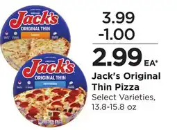 Food 4 Less Jack's Original Thin Pizza offer